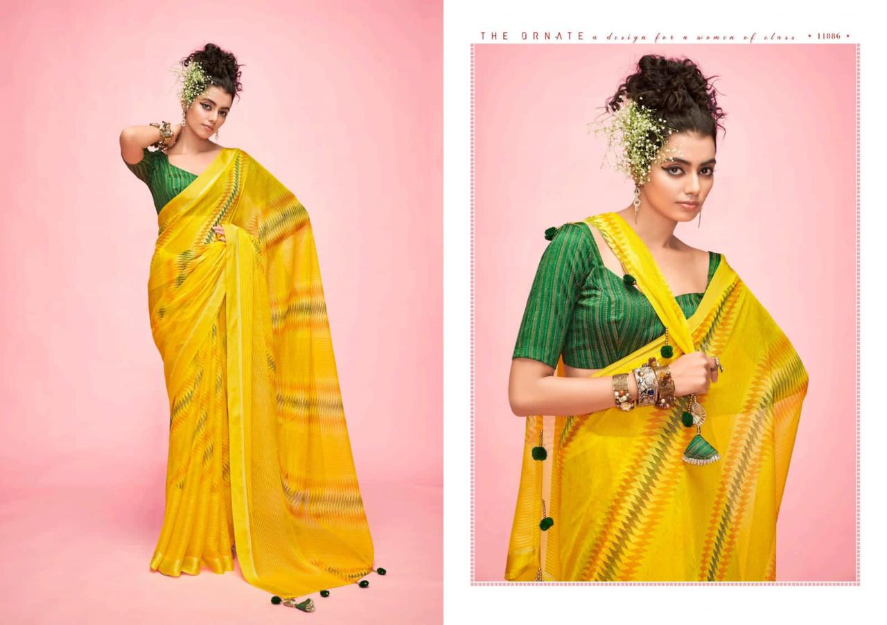 5D DESIGNER CANDY Fancy Regular Wear Printed Designer Saree Collection
